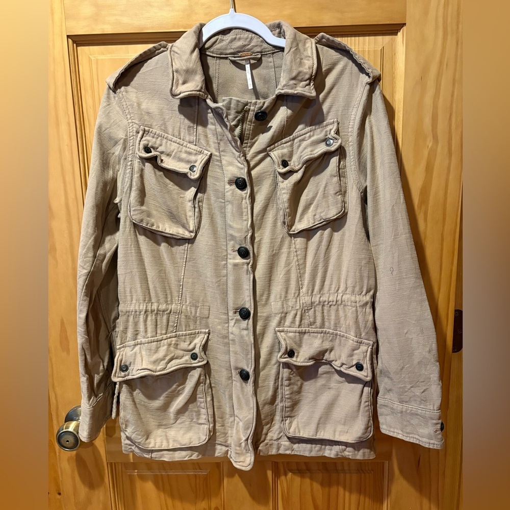Free People Not Your Brothers Surplus Jacket women’s XS khaki/tan